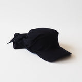 Brim Scarf in Black Flannel