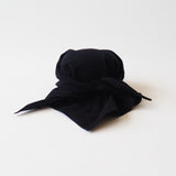 Brim Scarf in Black Flannel
