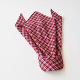 Brim Scarf in Rust / Cream / Yellow Tartan Flannel