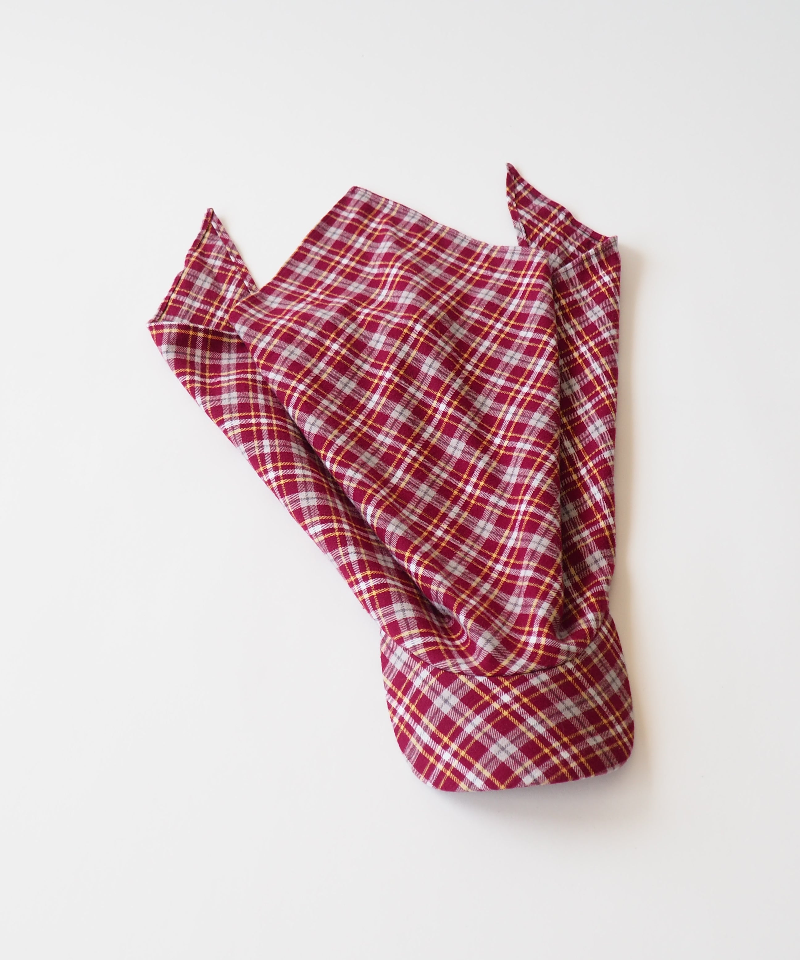 Brim Scarf in Rust / Cream / Yellow Tartan Flannel - CLYDE