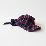 Brim Scarf in Red / Blue / Black Tartan Flannel