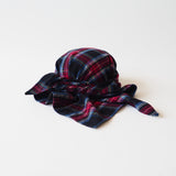 Brim Scarf in Red / Blue / Black Tartan Flannel
