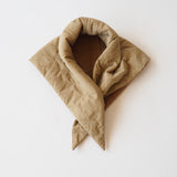 Puff Scarf in Beige Nylon & Jersey