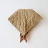 Puff Scarf in Beige Nylon & Jersey