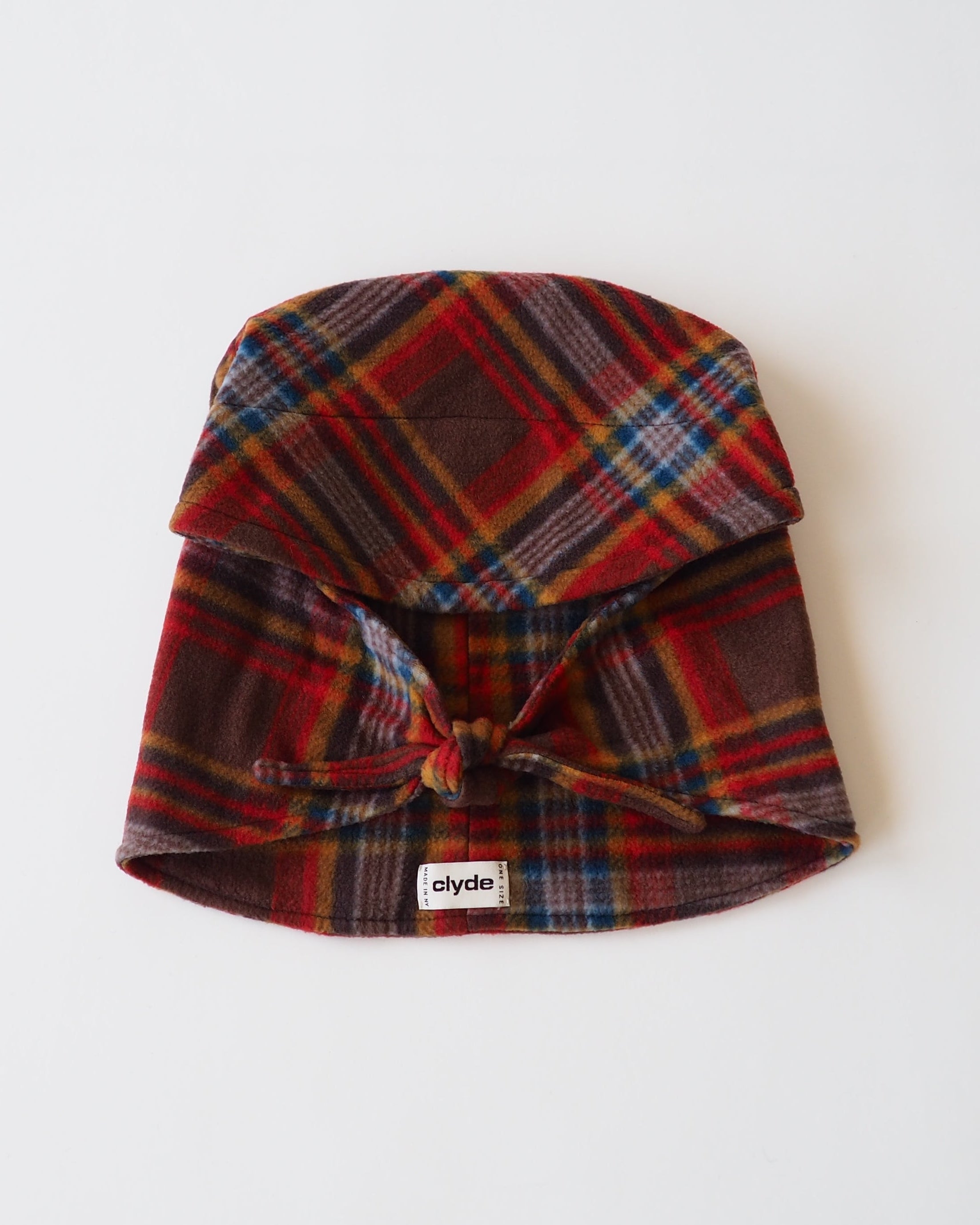 Bonnet in Wintersun Plaid Fleece - CLYDE