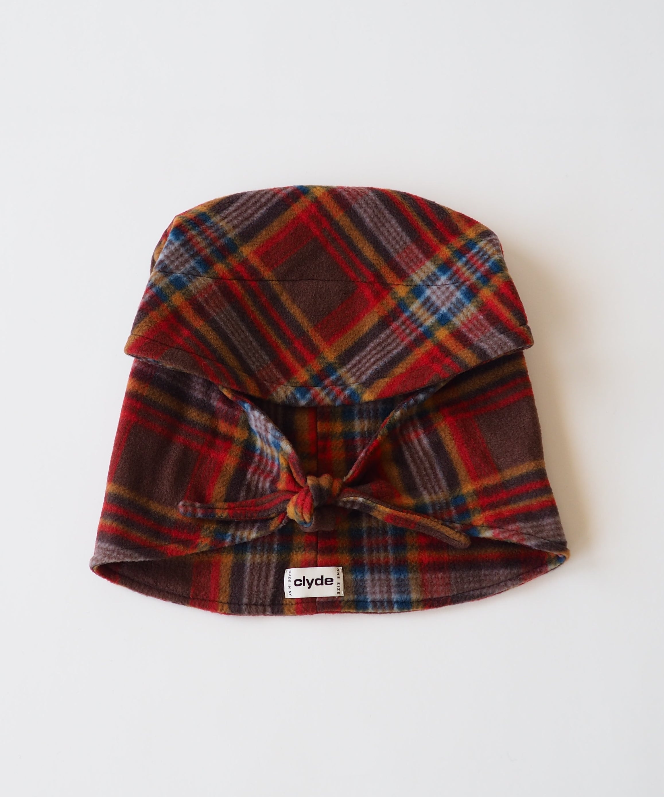 Bonnet in Wintersun Plaid Fleece - CLYDE