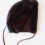 Volo Hat w. Trim in Espresso Lambskin