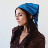 Vita Scarf in Lazer Cut Azure Lambskin - CLYDE