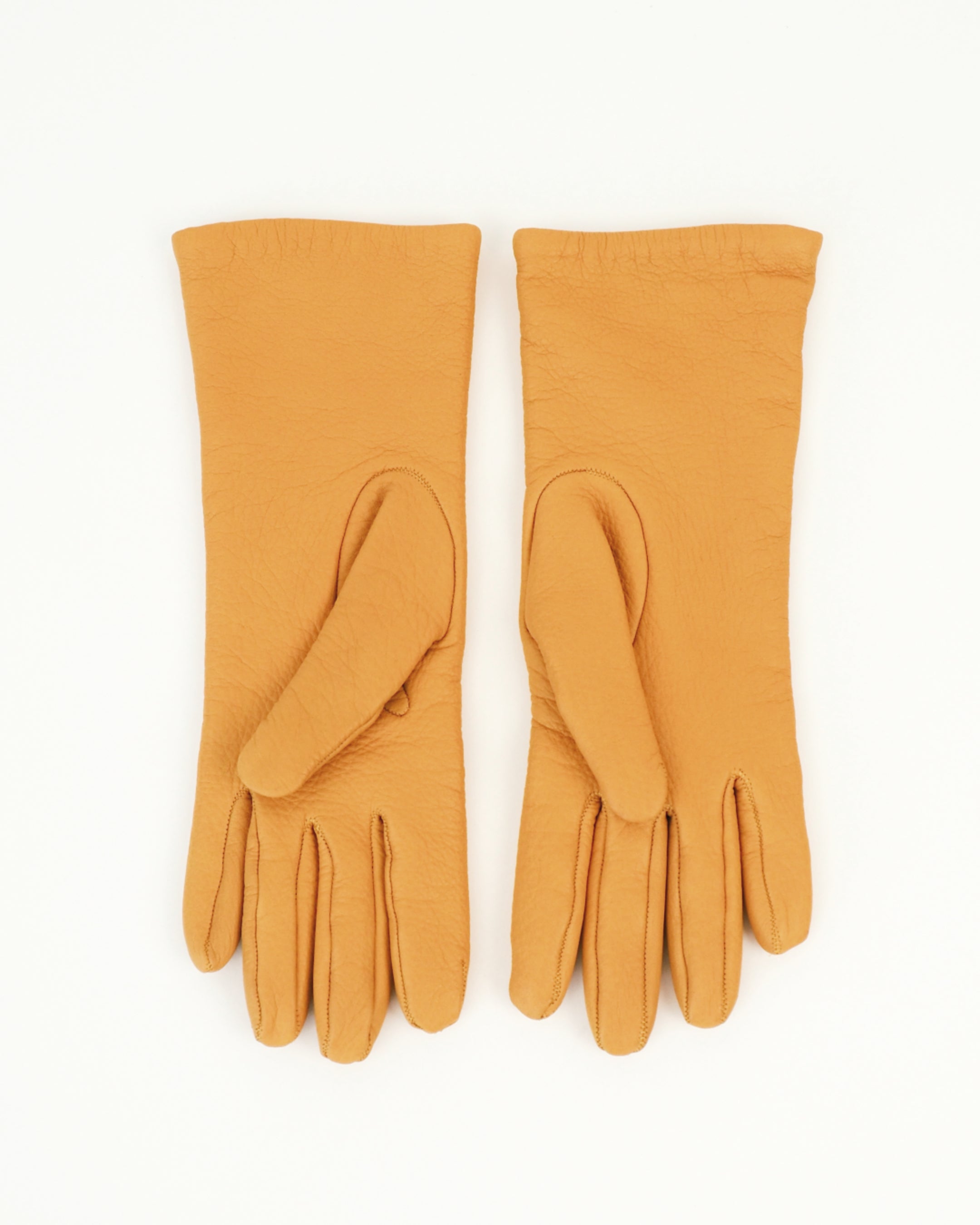 Classic Gloves in Naples Yellow Deerskin - CLYDE
