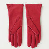 Short Racing Gloves in Racer Red w. Black Stripes - CLYDE
