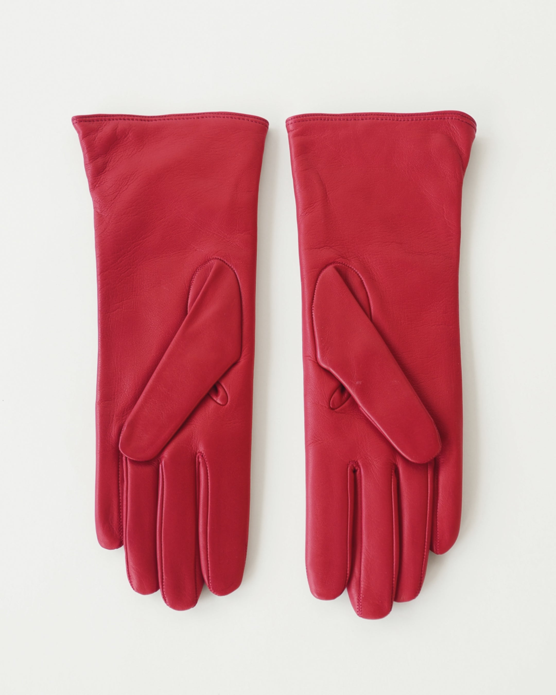 Short Racing Gloves in Racer Red w. Black Stripes - CLYDE