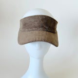 Sport Visor in Khaki Corduroy