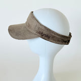 Sport Visor in Khaki Corduroy