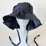 Forza Hat in Indigo Denim Pinstripe