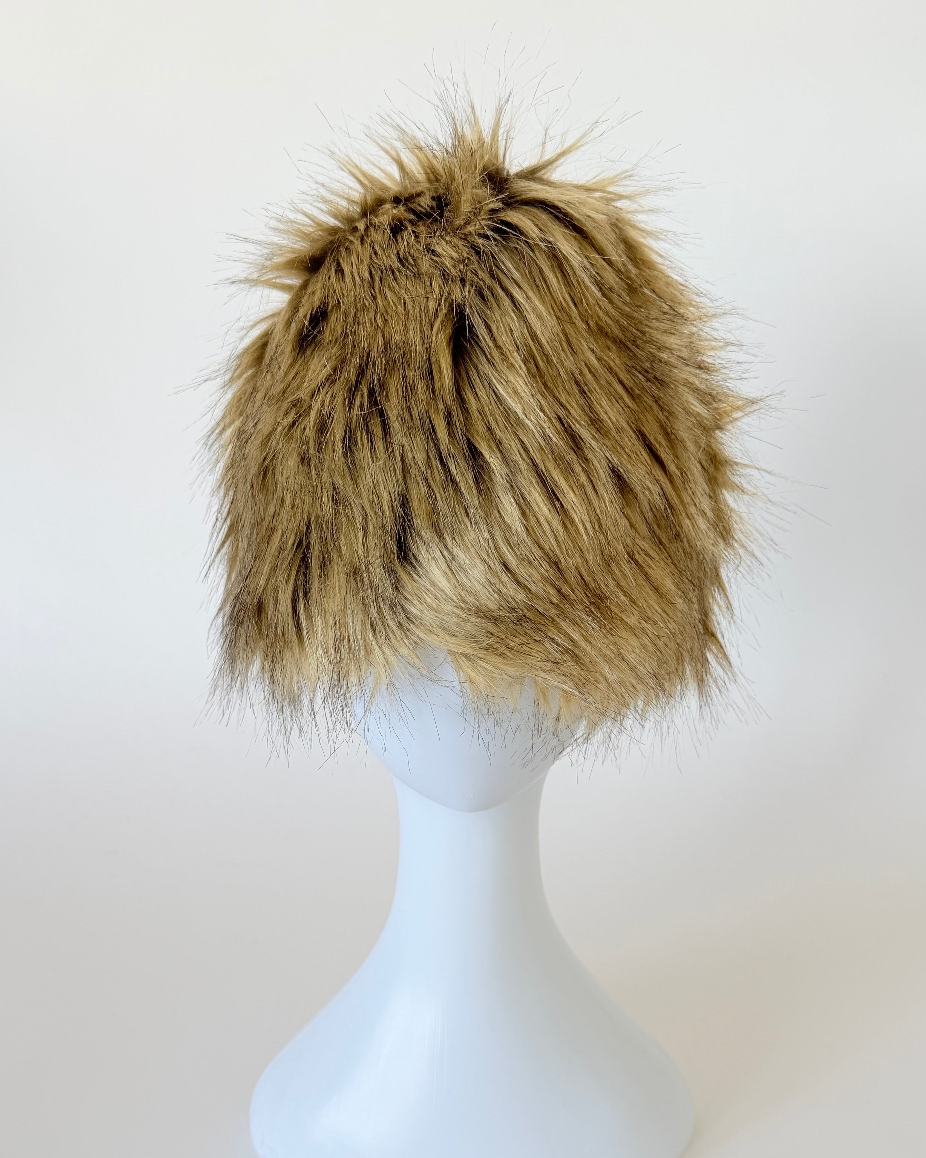 Faux Fur Toque Hat in Tan Fox - CLYDE