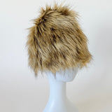 Faux Fur Toque Hat in Tan Fox - CLYDE
