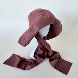 Mala Hat in Tomato Tweed Wool