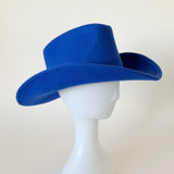 Cowboy Hat in Electric Blue Wool