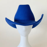 Cowboy Hat in Electric Blue Wool