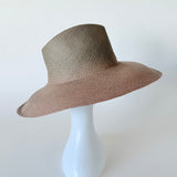 Caro Hat in Gray Toquilla Straw