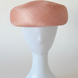 Jeanie Beret in Peach Pink Sisal