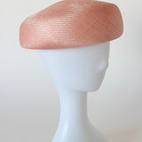 Jeanie Beret in Peach Pink Sisal