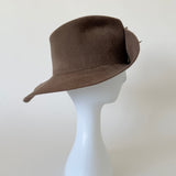 Plume Hat in Mink Velour Felt