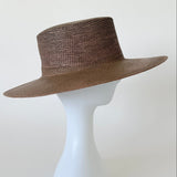 Cielo Hat in Khaki Green Toquilla Straw - CLYDE