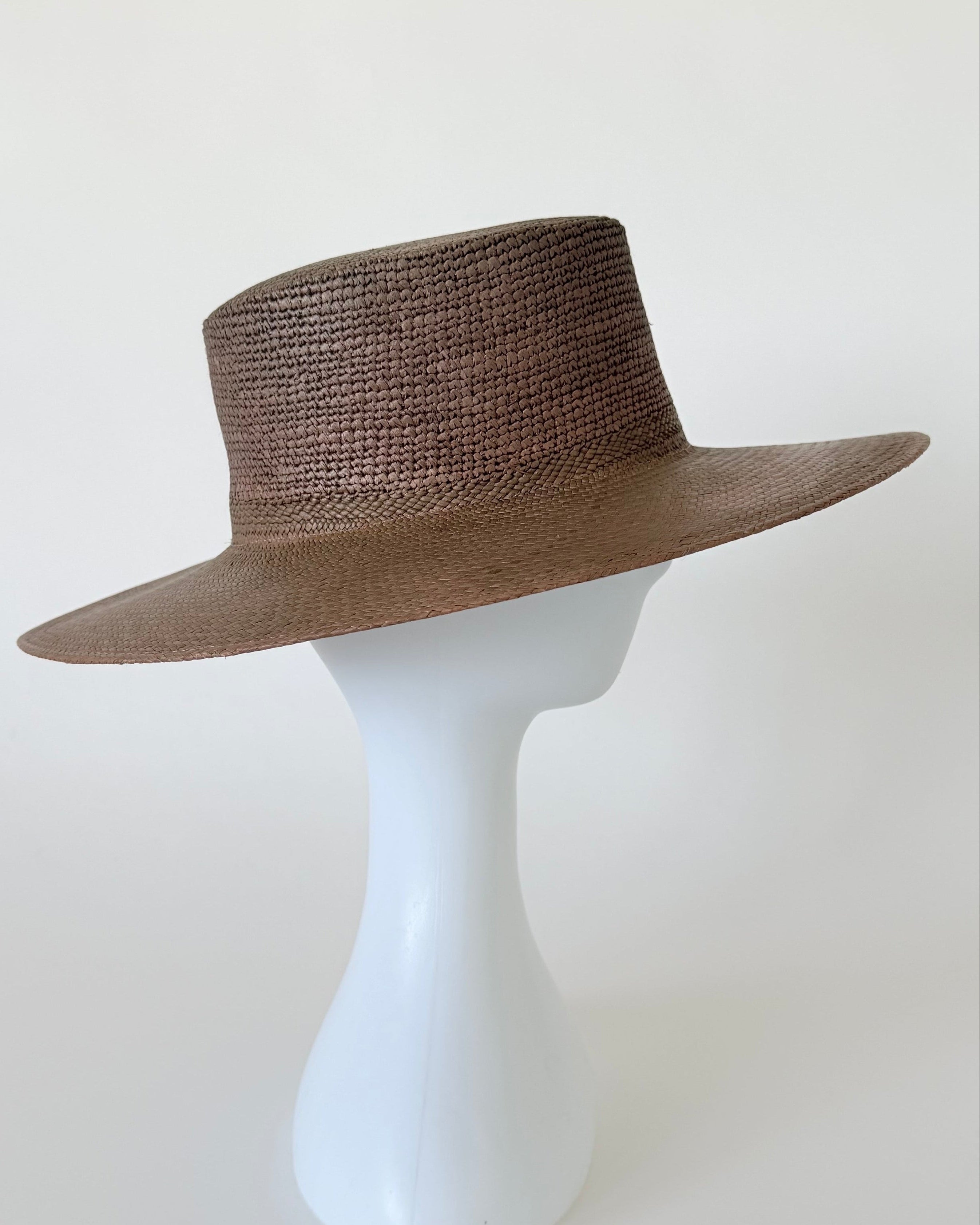 Cielo Hat in Khaki Green Toquilla Straw - CLYDE