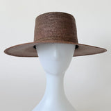Cielo Hat in Khaki Green Toquilla Straw - CLYDE