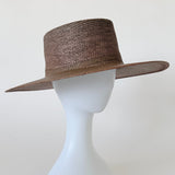 Cielo Hat in Khaki Green Toquilla Straw - CLYDE