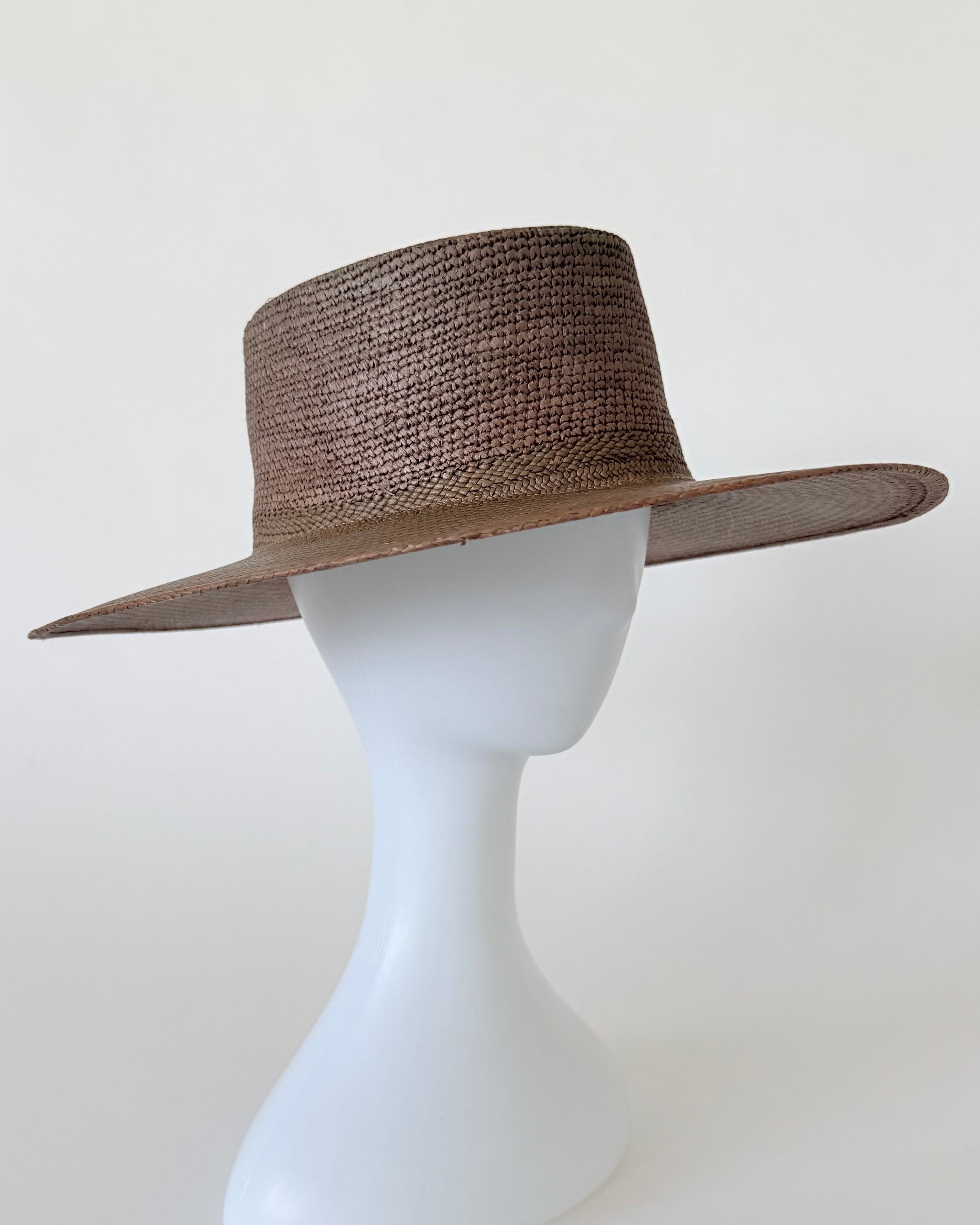 Cielo Hat in Khaki Green Toquilla Straw - CLYDE