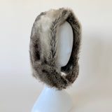 Sno Hood in Grey Faux Chinchilla - CLYDE
