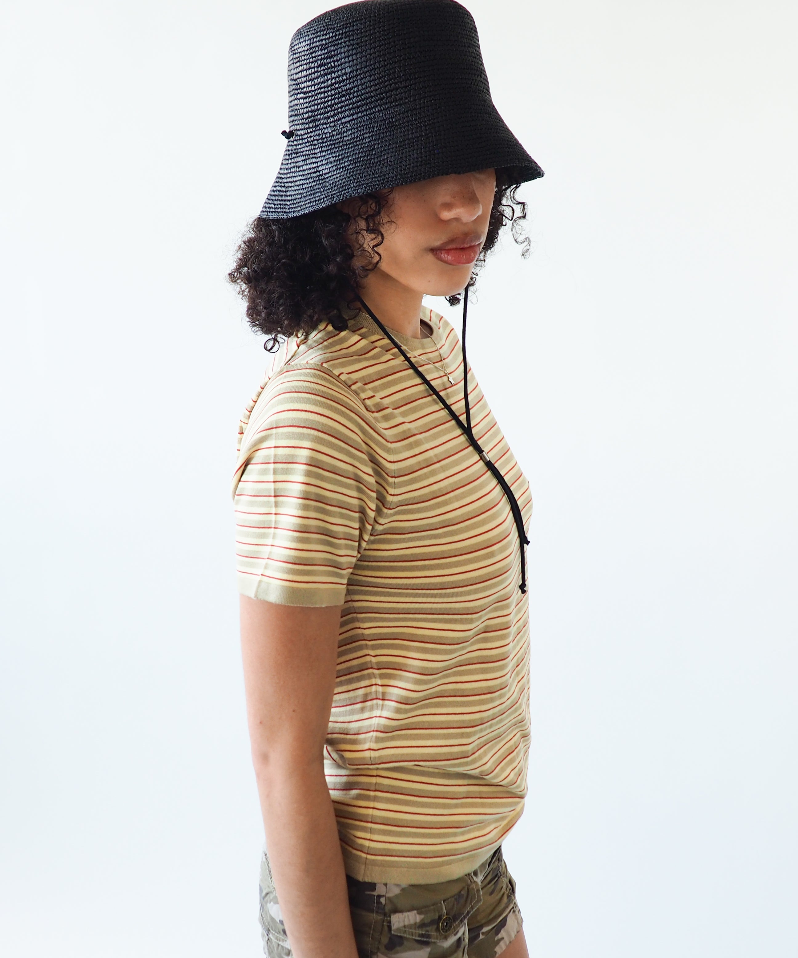 Aries Hat in Black Toquilla Straw - CLYDE