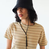 Aries Hat in Black Toquilla Straw - CLYDE