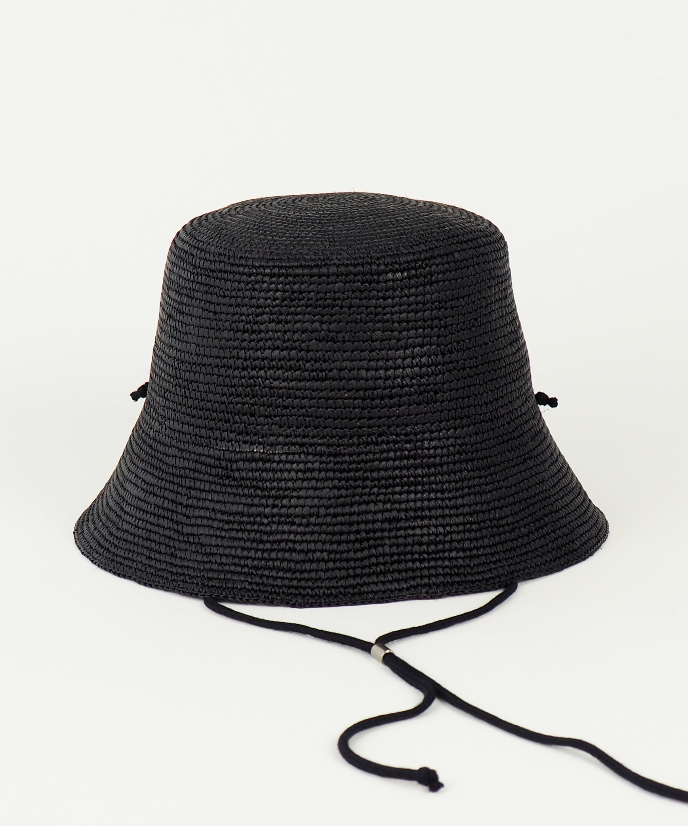 Aries Hat in Black Toquilla Straw - CLYDE