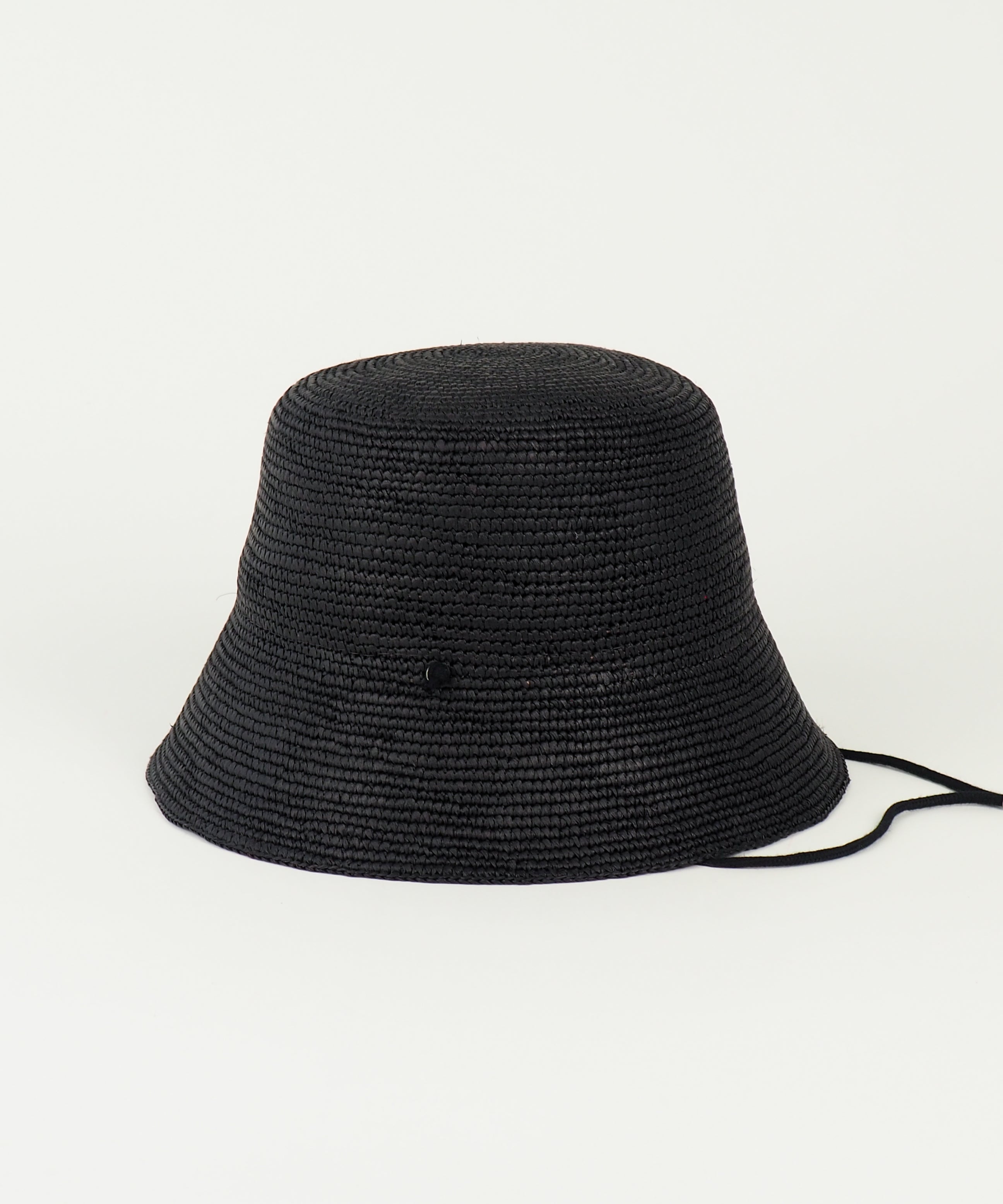 Aries Hat in Black Toquilla Straw - CLYDE