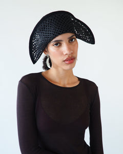 Bicorn Hat in Black - CLYDE