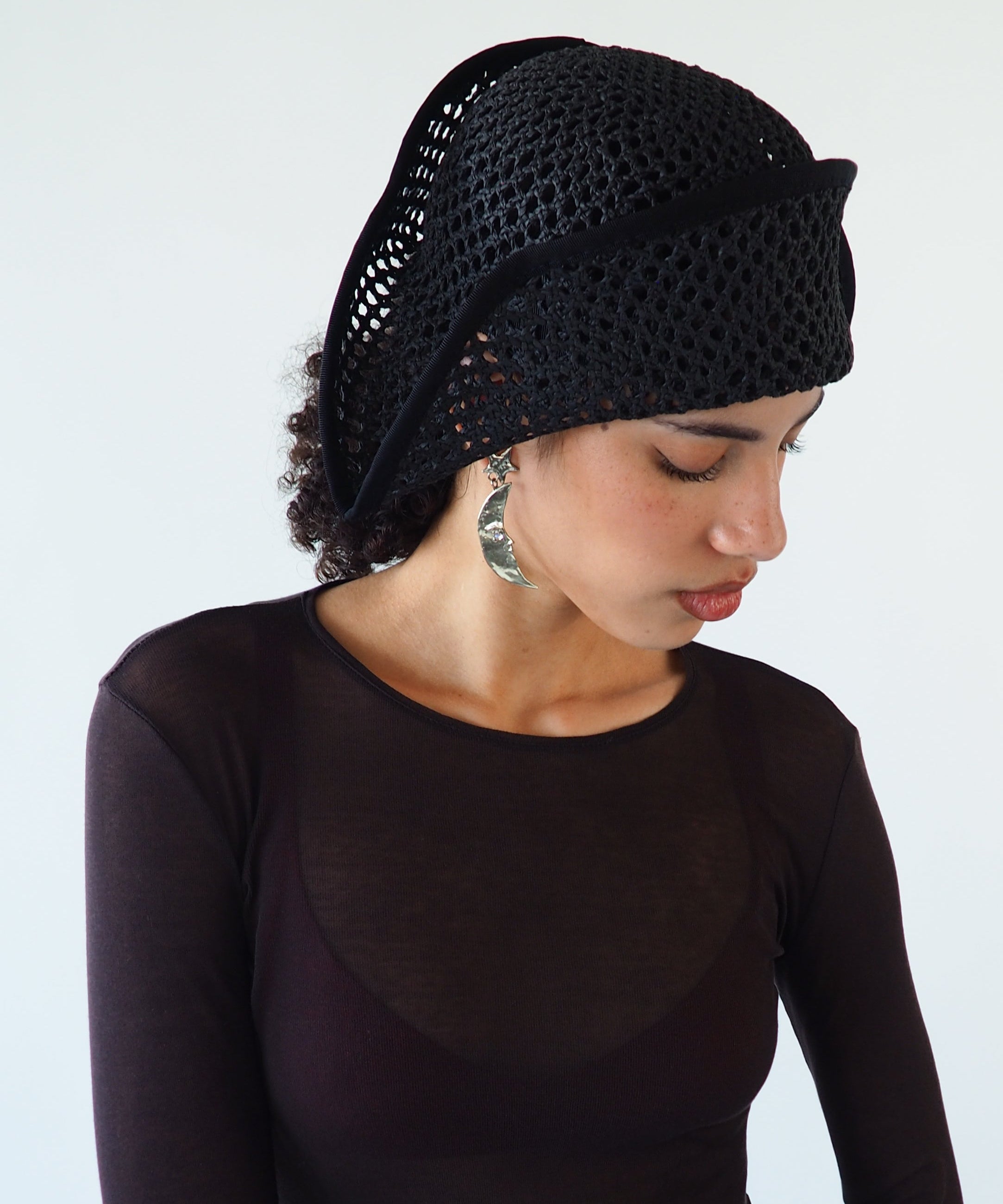 Bicorn Hat in Black - CLYDE