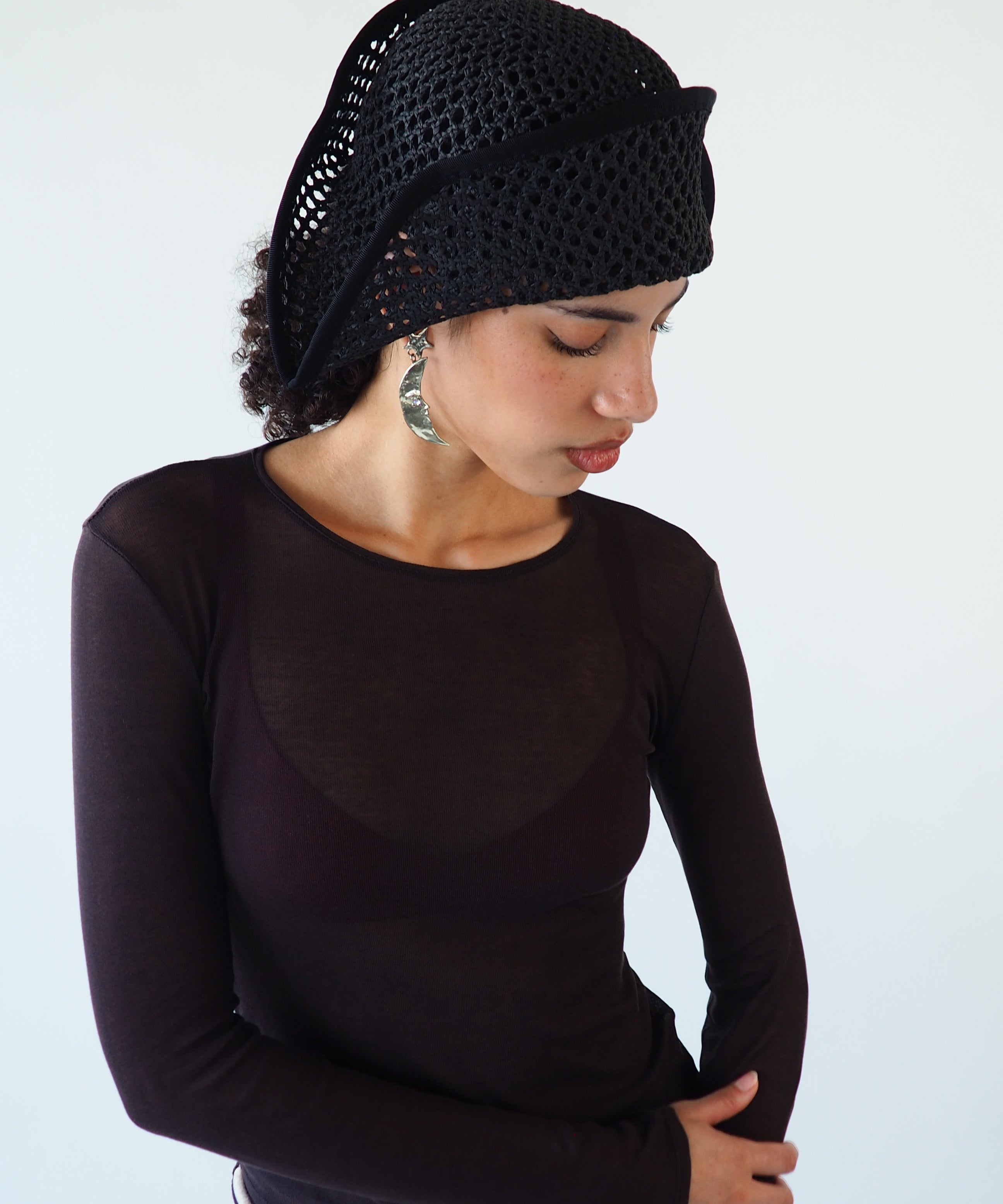 Bicorn Hat in Black - CLYDE