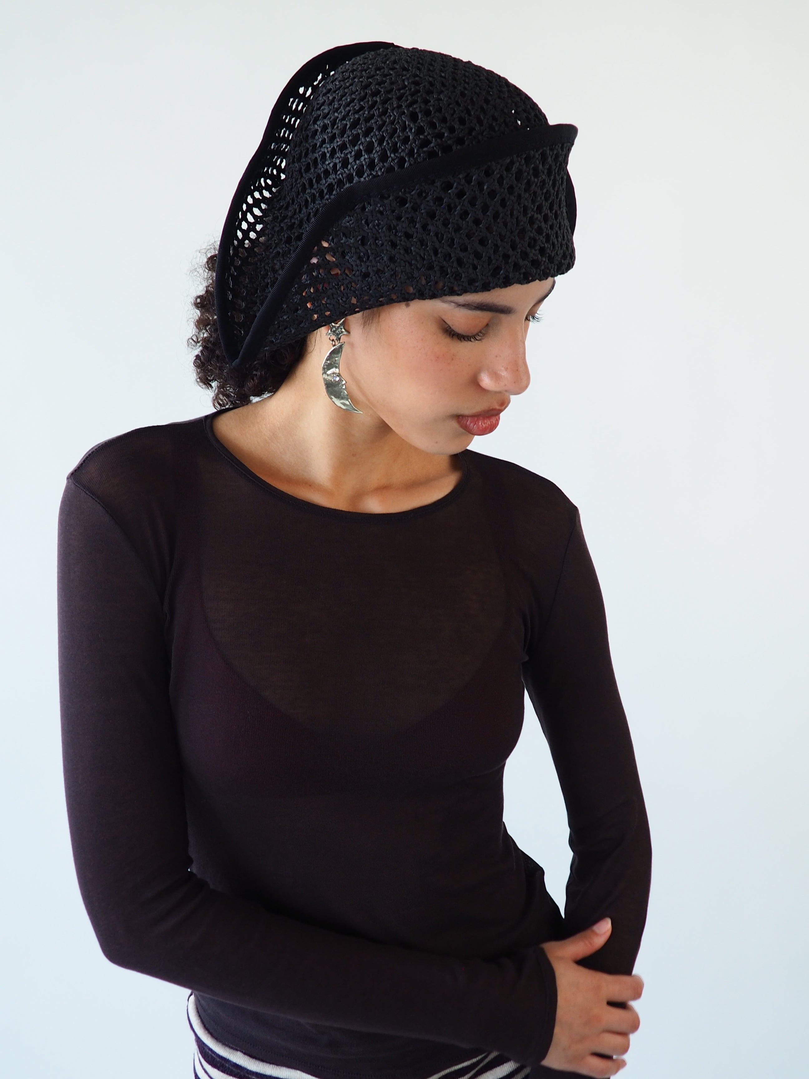 Bicorn Hat in Black - CLYDE