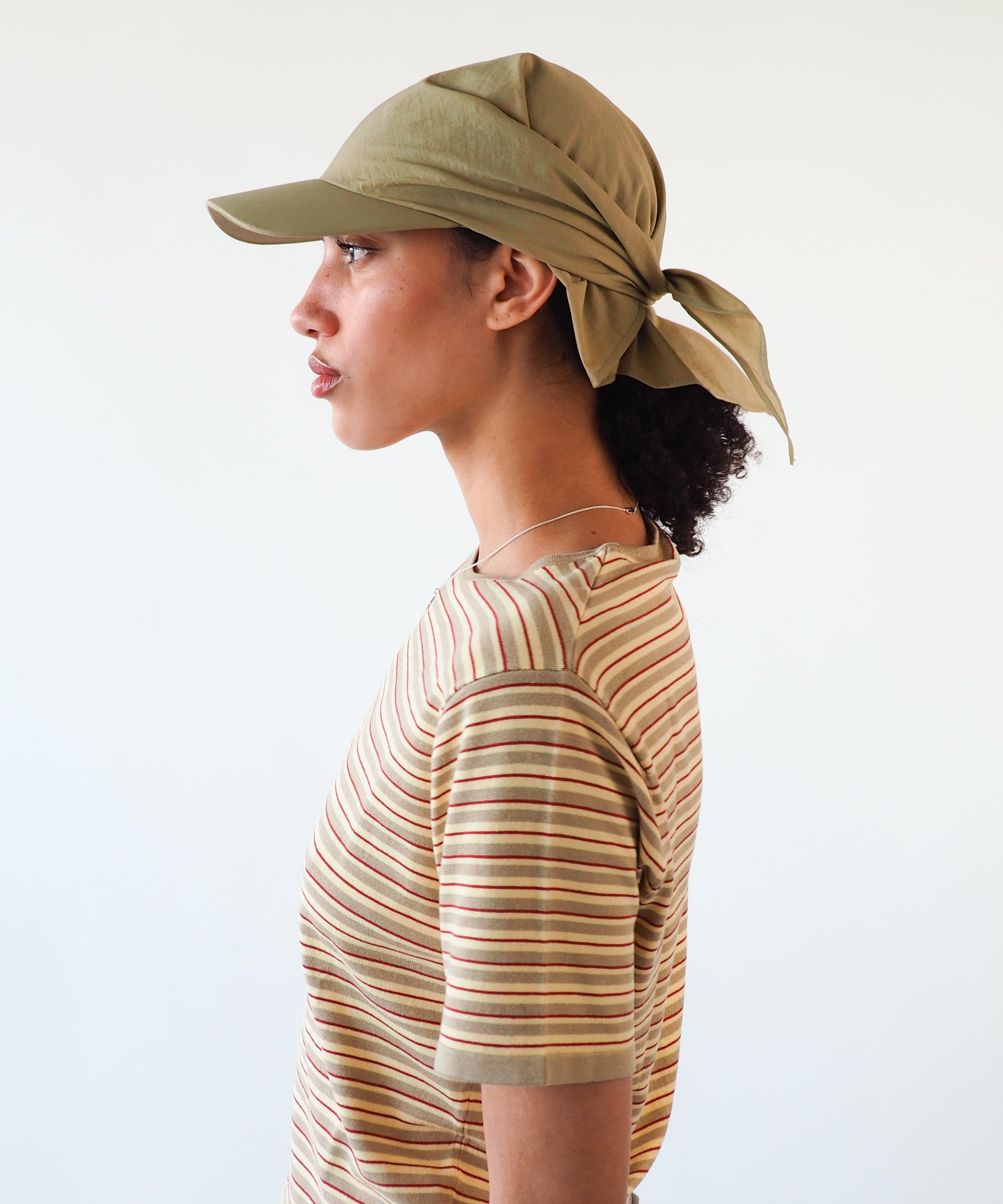 Brim Scarf in Beige Nylon - CLYDE