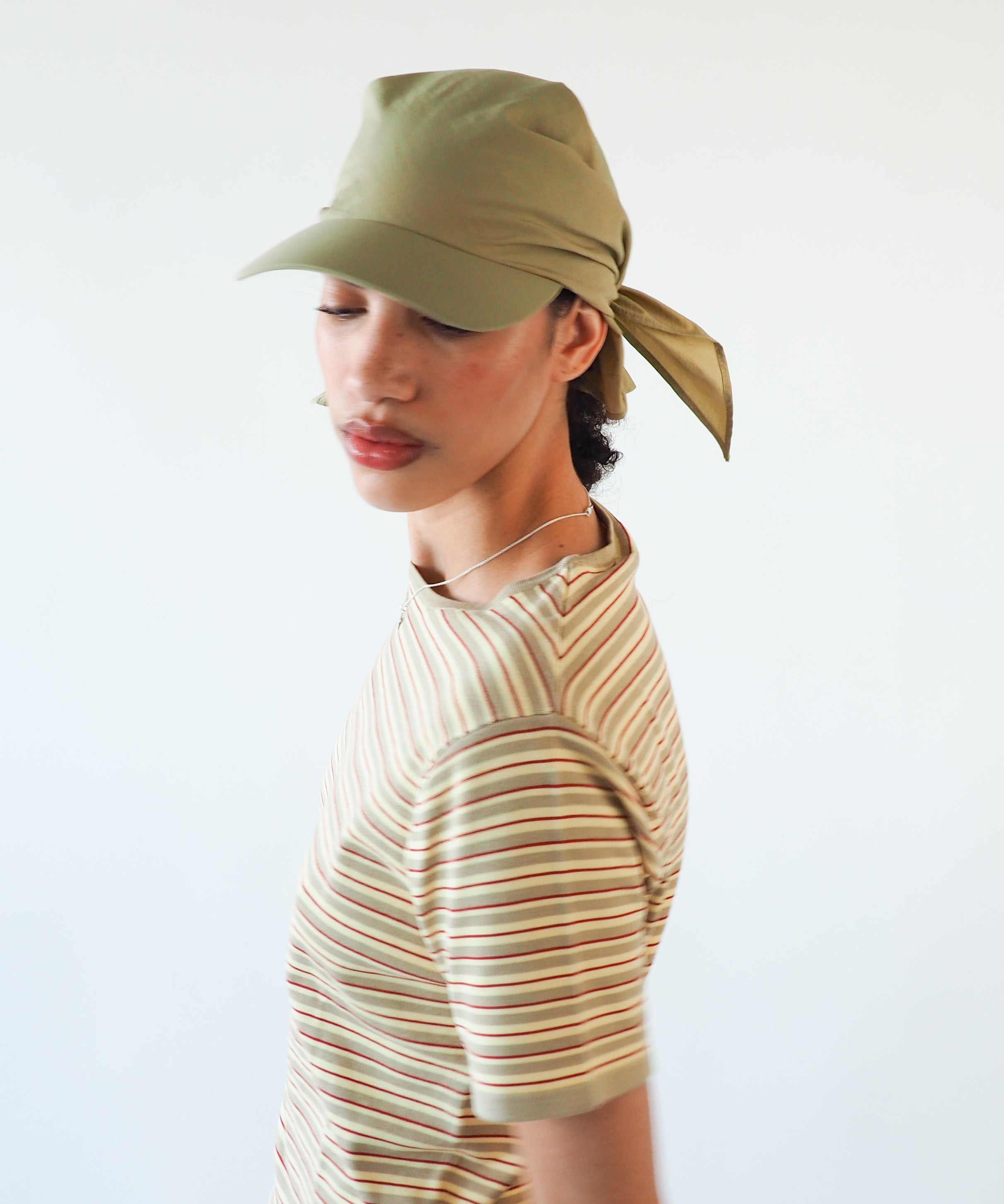 Brim Scarf in Beige Nylon - CLYDE