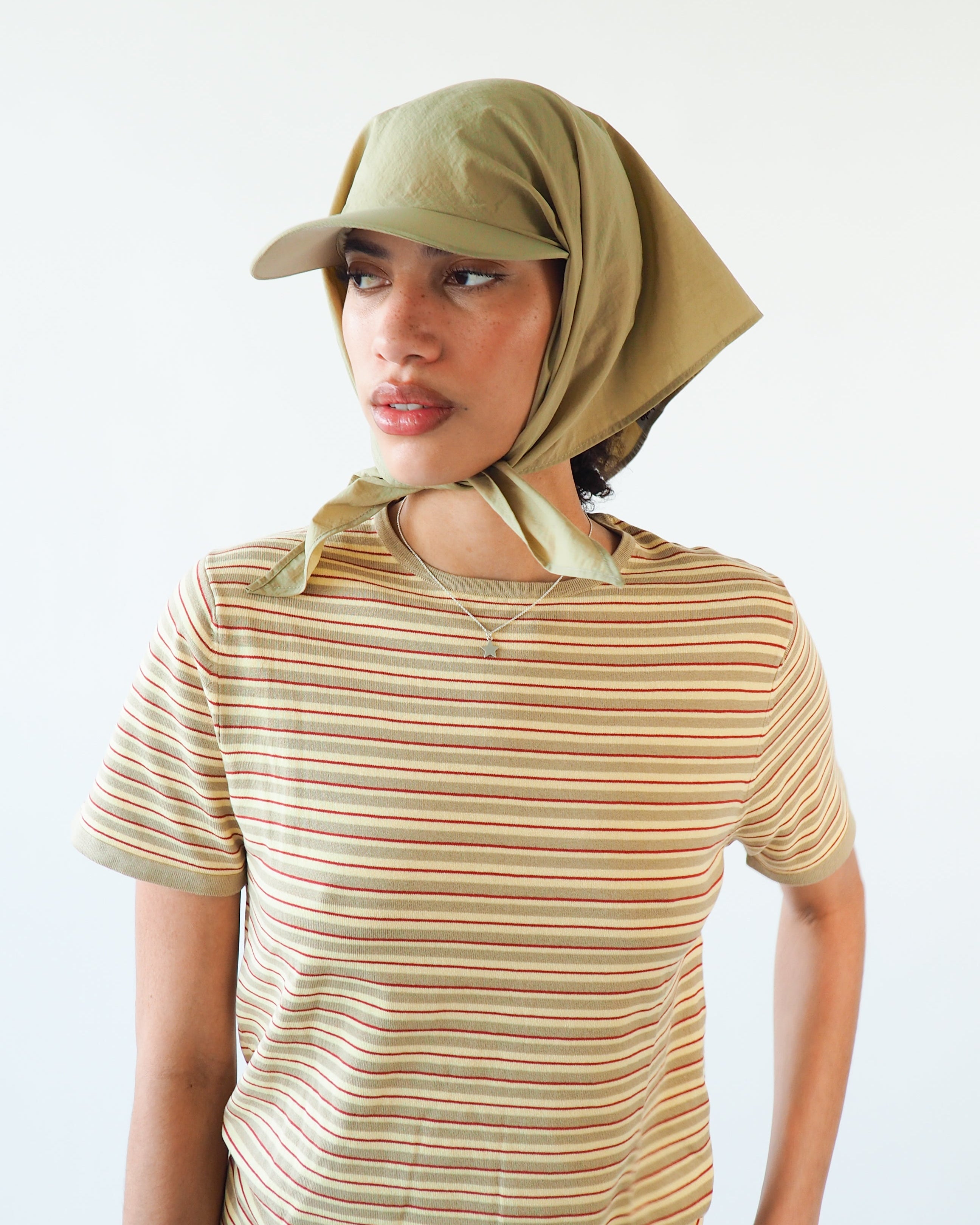 Brim Scarf in Beige Nylon - CLYDE