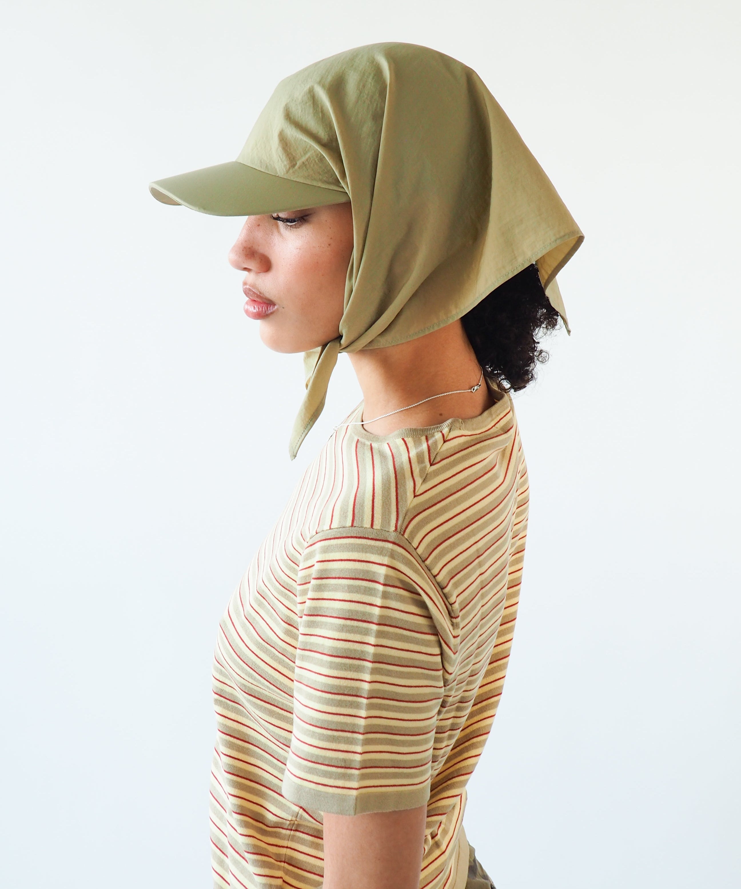 Brim Scarf in Beige Nylon - CLYDE