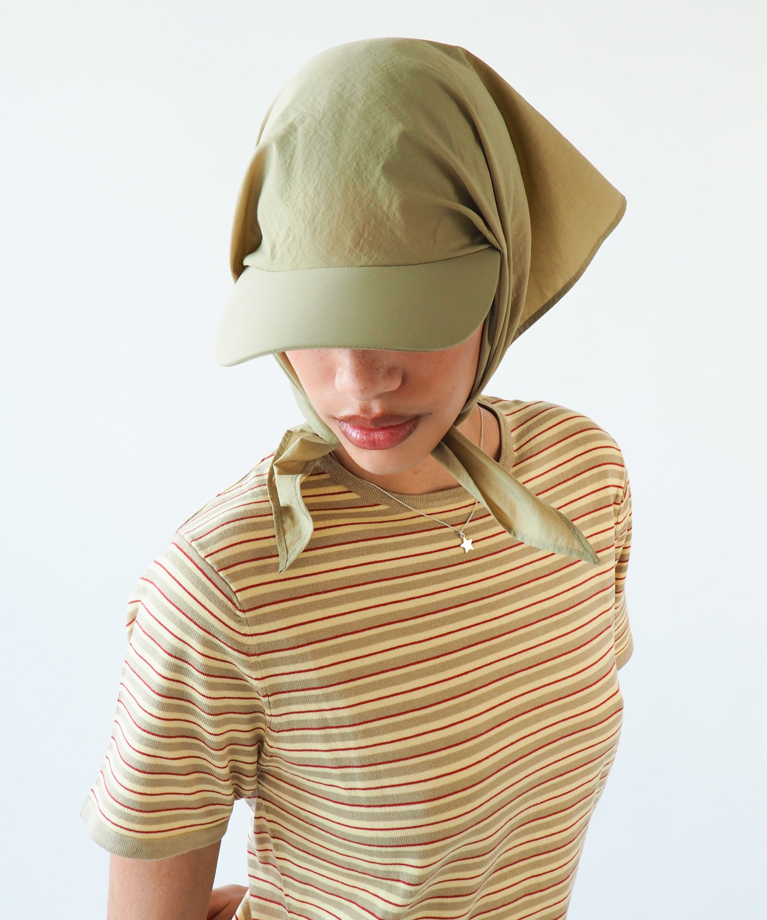 Brim Scarf in Beige Nylon - CLYDE