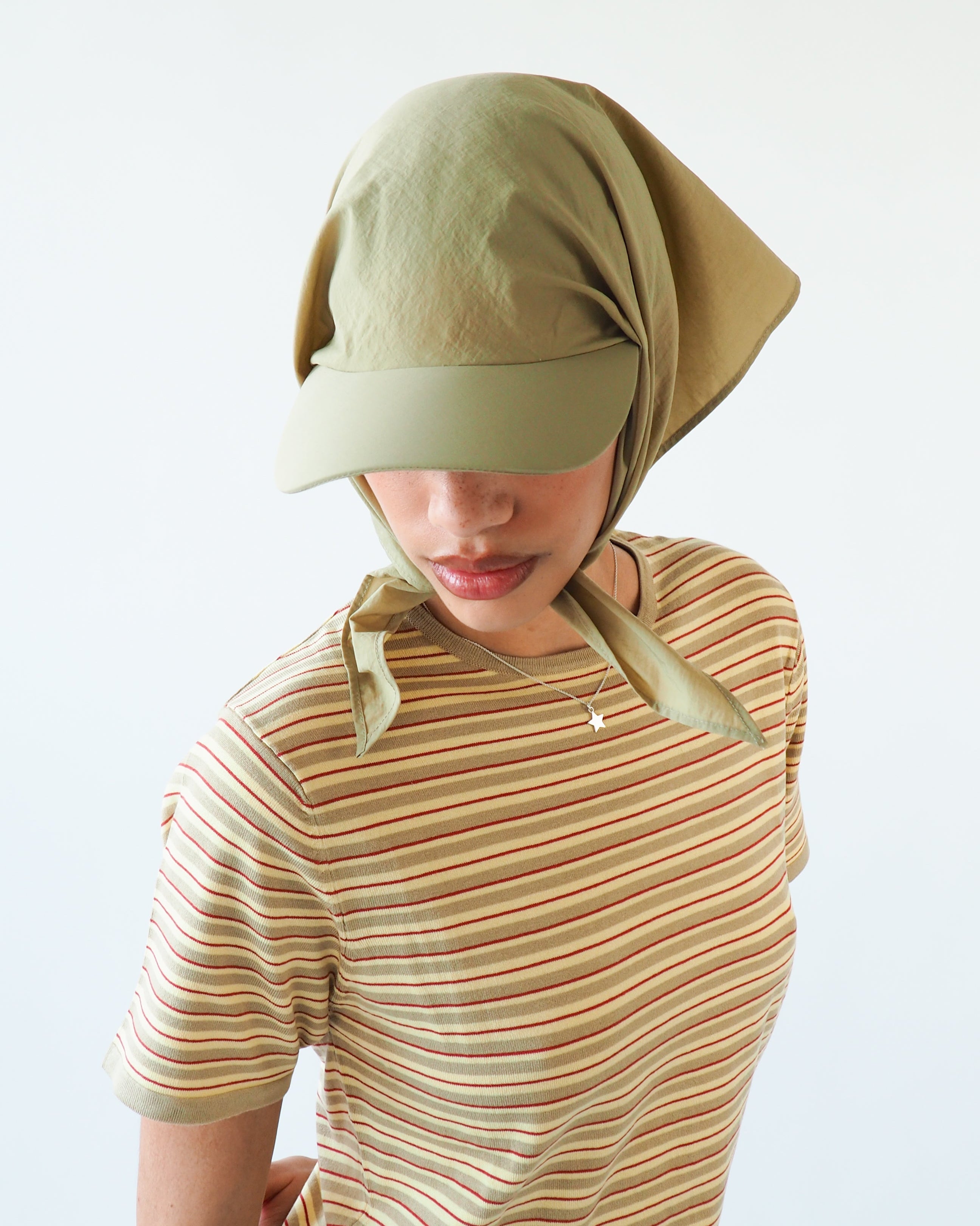 Brim Scarf in Beige Nylon - CLYDE