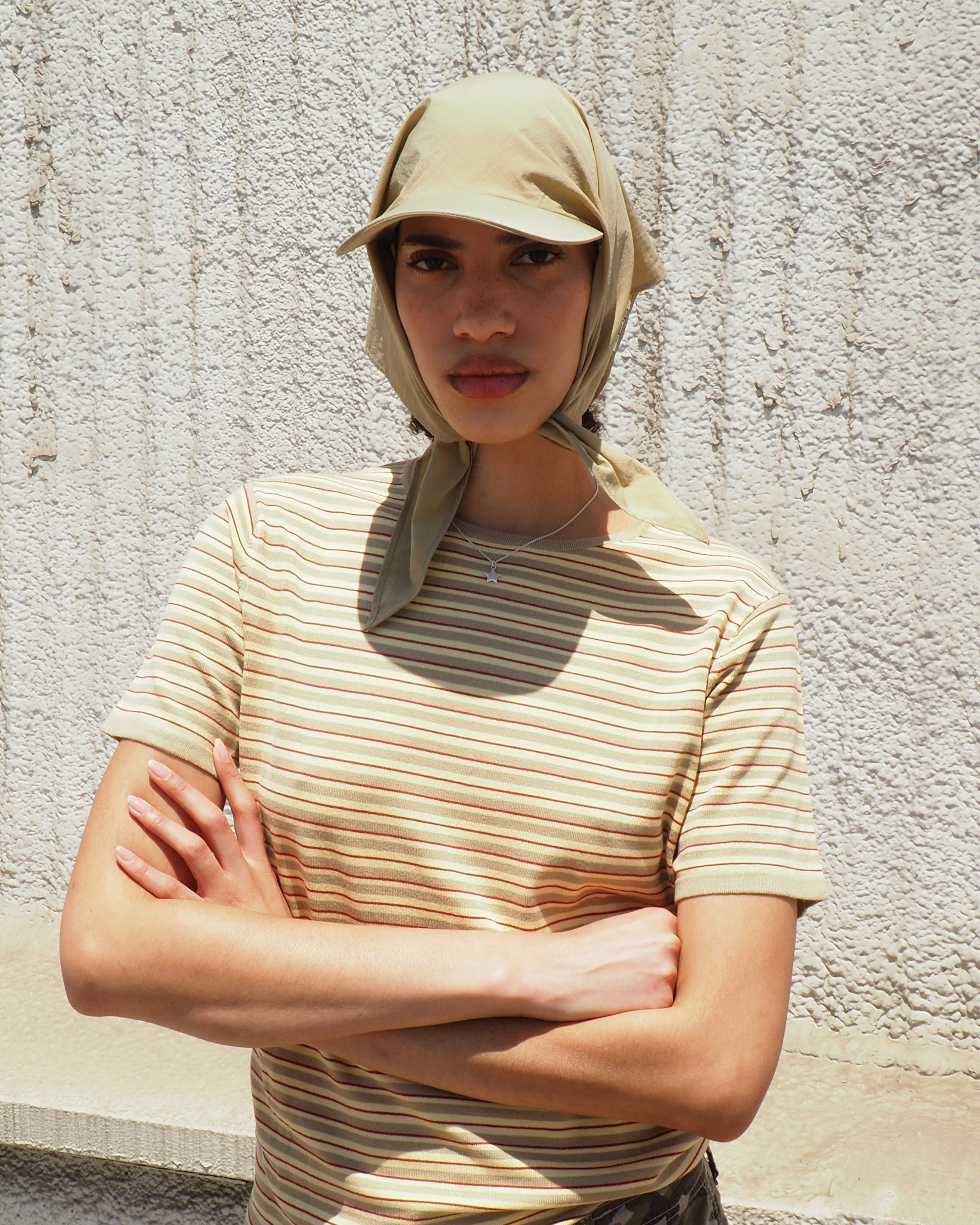 Brim Scarf in Beige Nylon - CLYDE