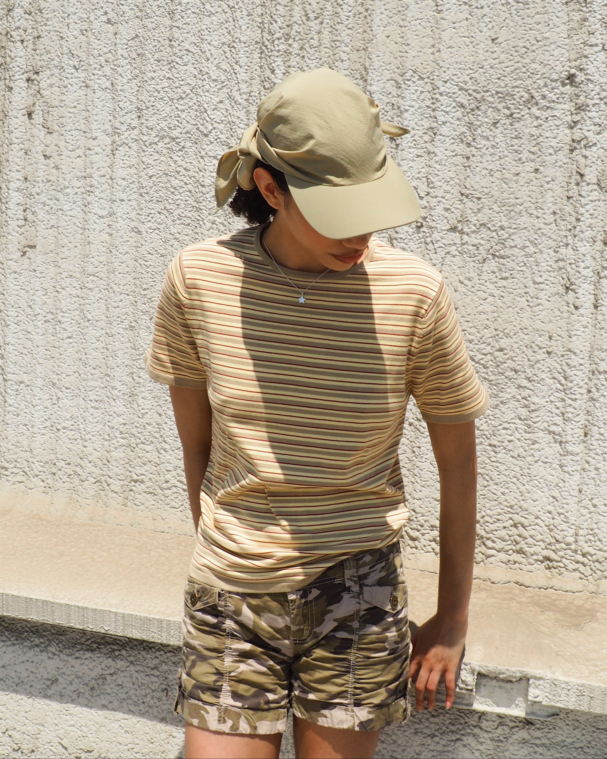 Brim Scarf in Beige Nylon - CLYDE