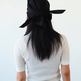 Brim Scarf in Black Nylon - CLYDE